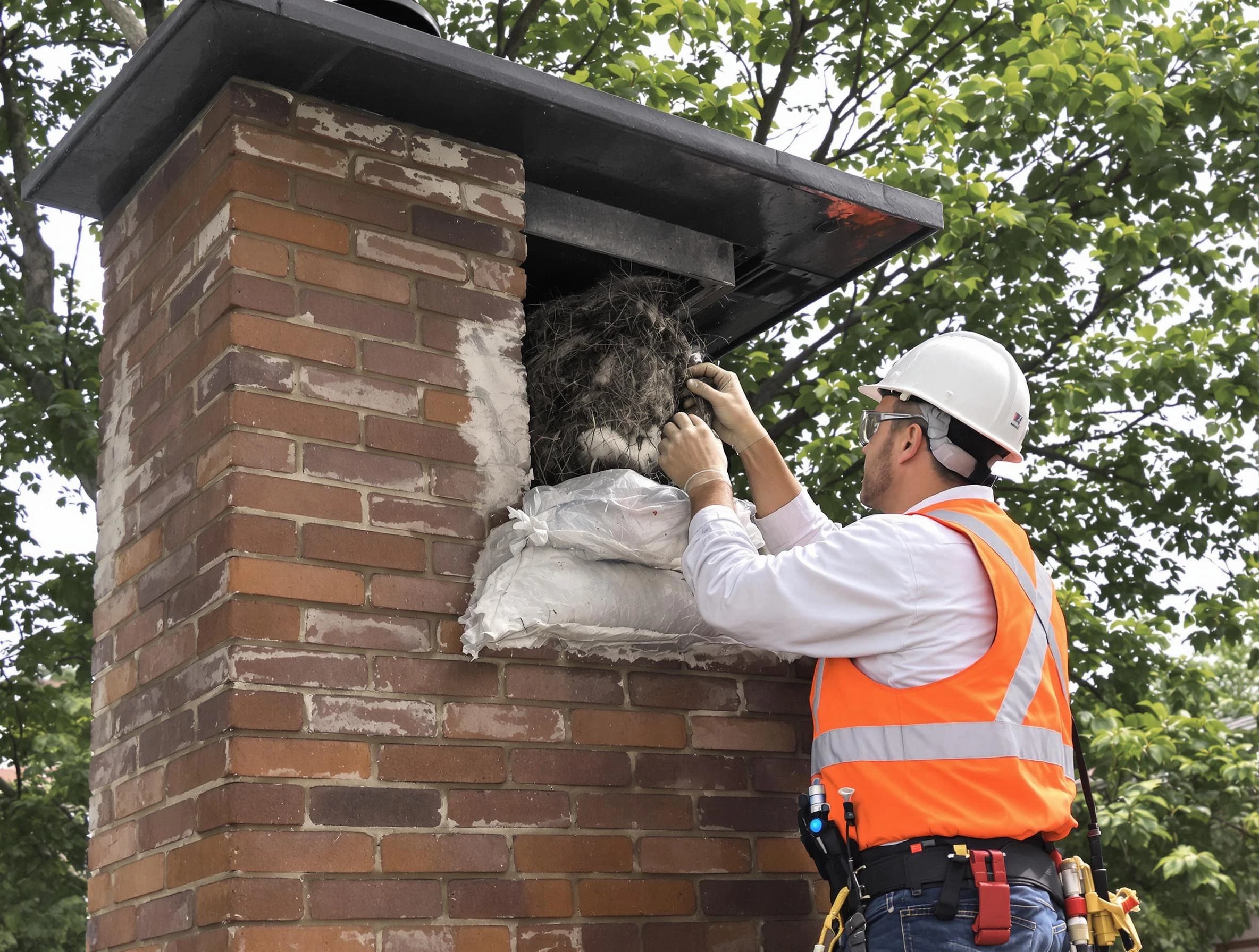 Humane removal of debris and animals by Brentwood Chimney Sweep in Brentwood, PA