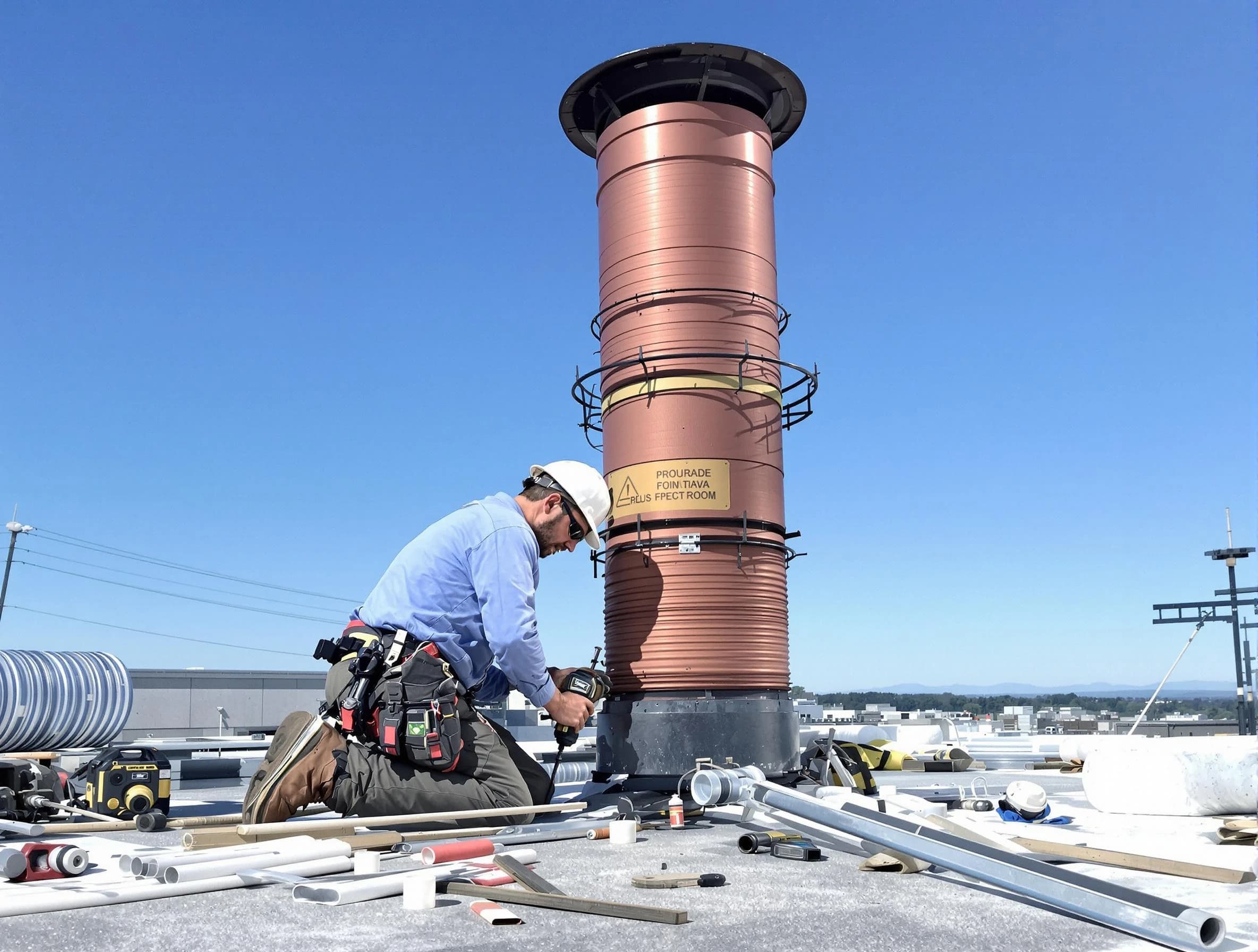Installed chimney liner by Brentwood Chimney Sweep in Brentwood, PA