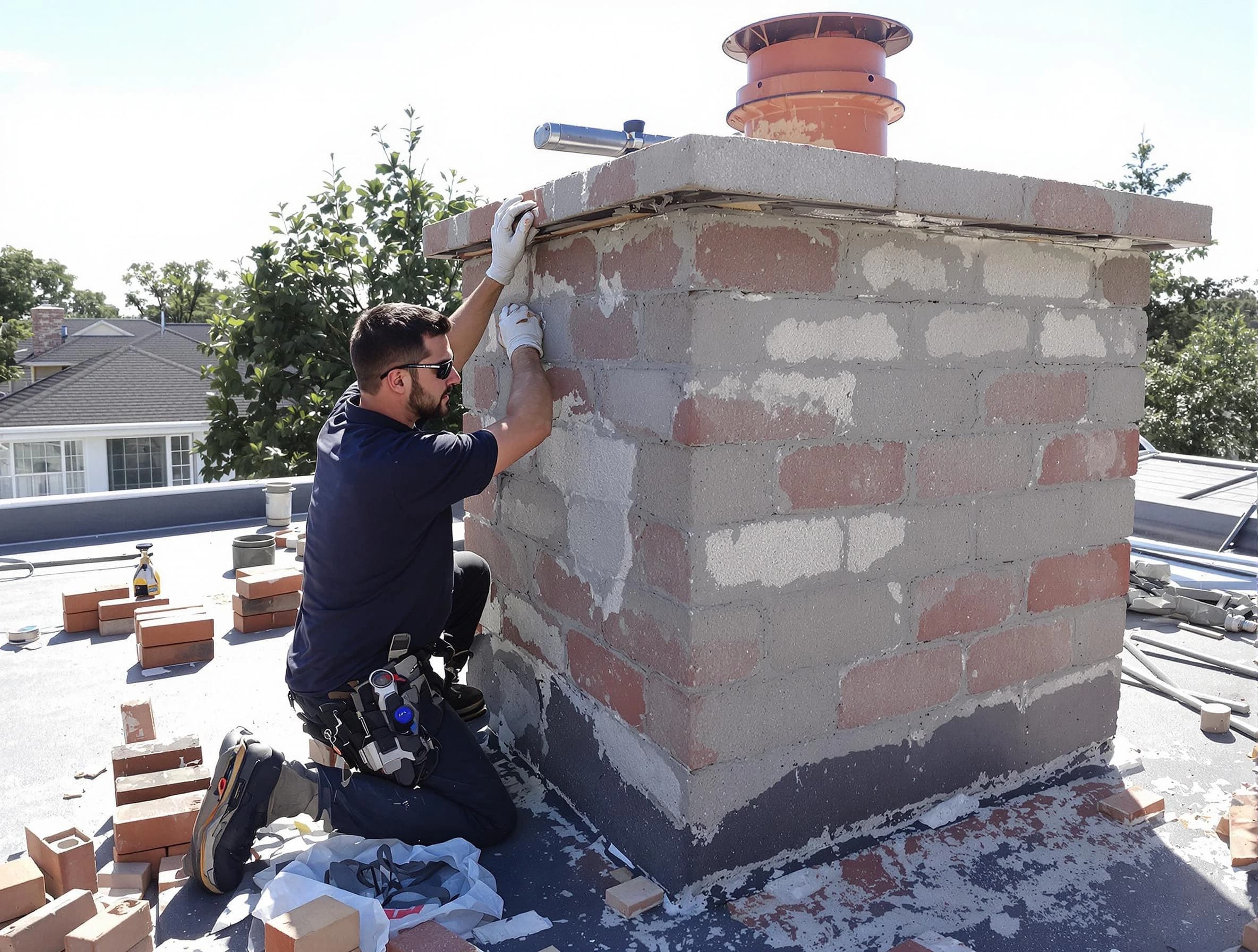 Advanced chimney repair process by Brentwood Chimney Sweep in Brentwood, PA
