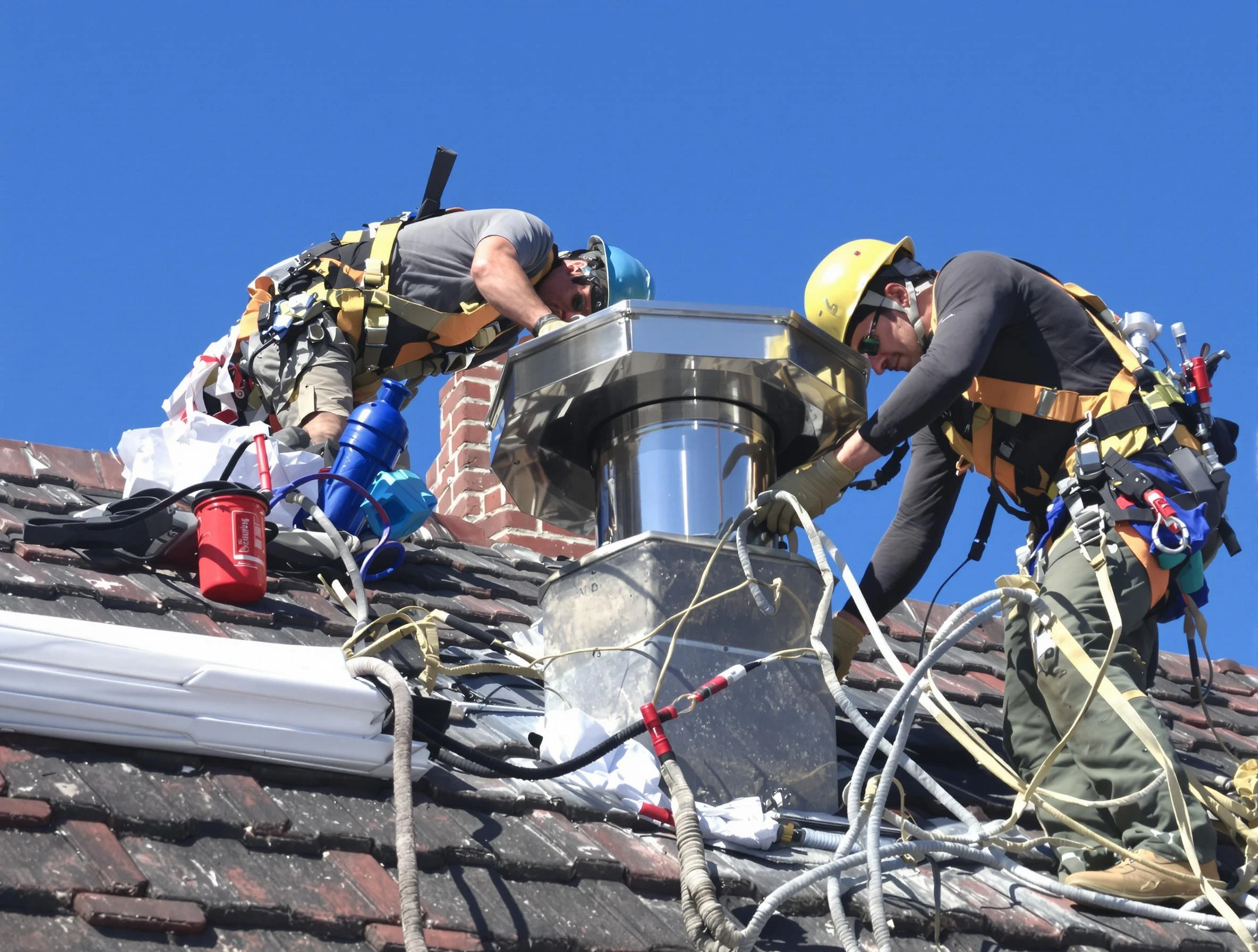 Protective chimney cap installed by Brentwood Chimney Sweep in Brentwood, PA