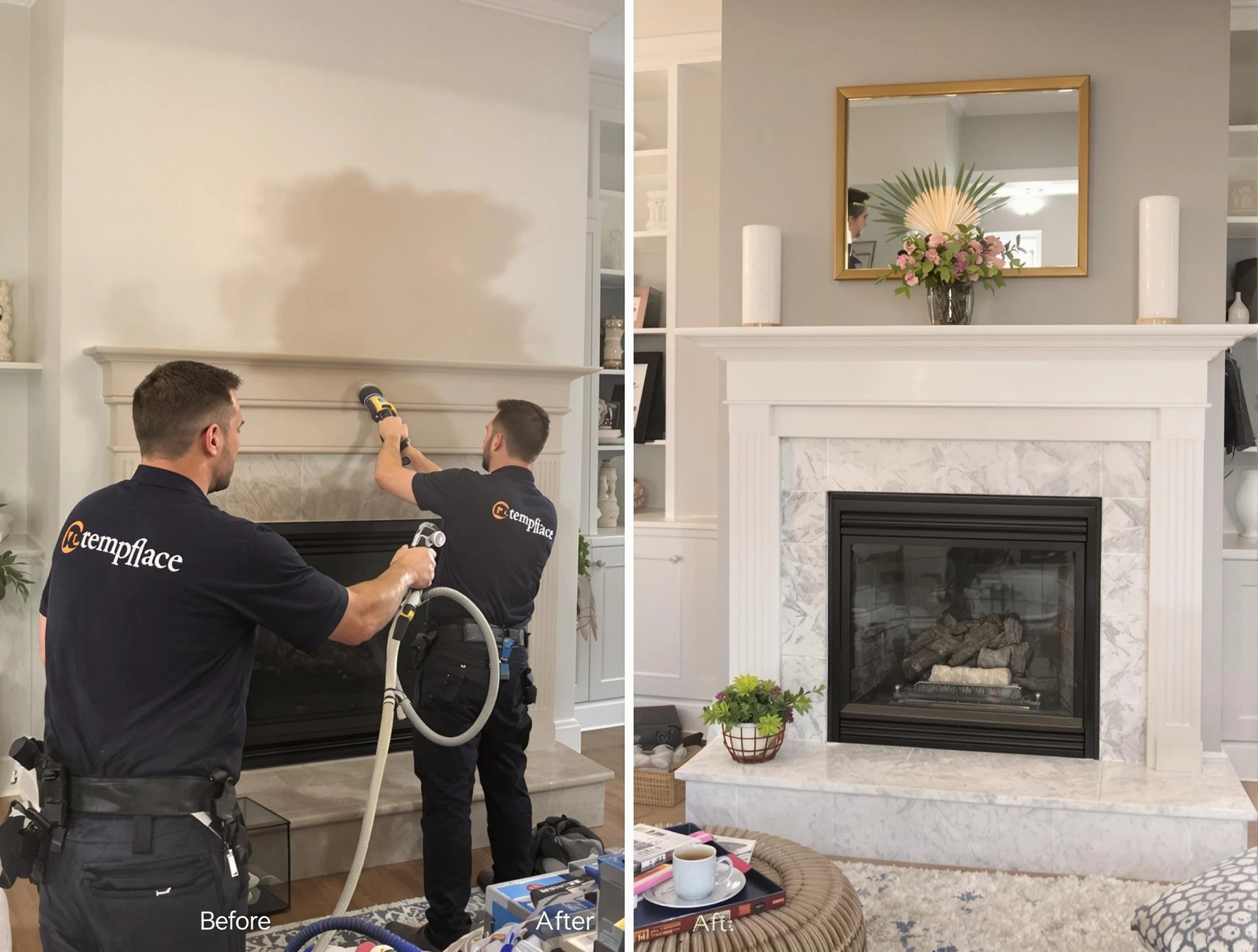Professional soot removal by Brentwood Chimney Sweep team in Brentwood, PA